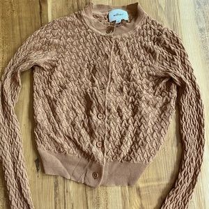 Aritzia Wilfred Cropped Knit Cardigan
